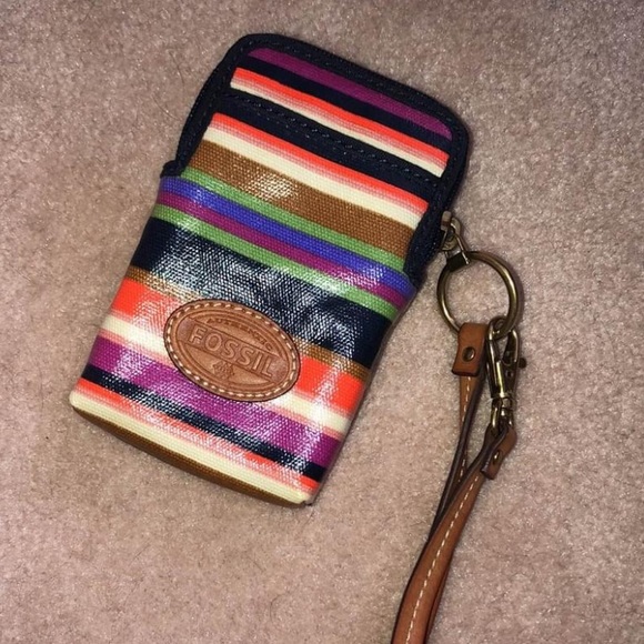Fossil Multi-Color Striped ‘Keyper Wristlet’ - Picture 2 of 6